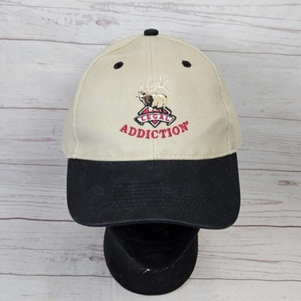 OTTO Legal Addiction Elk Hunting Logo Baseball Strapback Hat Men's One Size